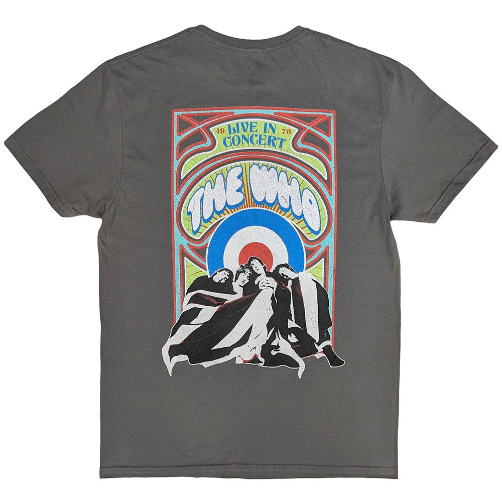 The Who - Flag Cartoon Heren Tshirt - Grijs